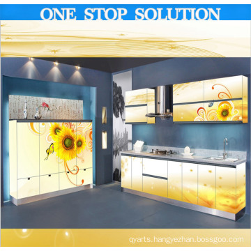 L Shape 2015 New Design Kitchen Furniture (3D0014)